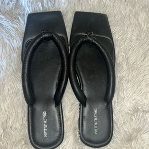 Black sandals